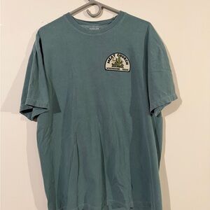 Meat Church comfort Colors Teal Short Sleeve Tee